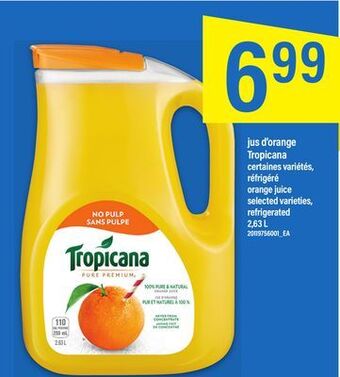 Maxi Jus d'orange tropicana 2,63 l offer