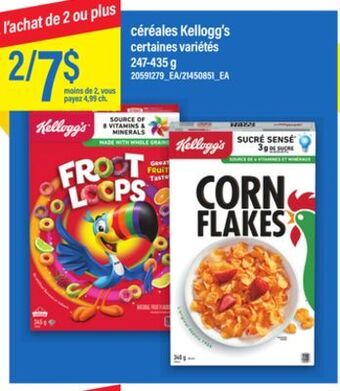 Maxi Céréales kellogg's, 247-435 g offer