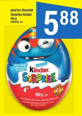 Maxi Oeuf en chocolat surprise kinder offer