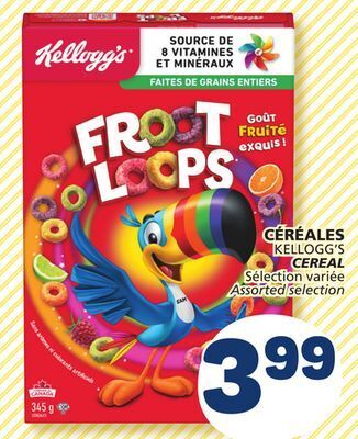 Marché Bonichoix Kellogg's cereal offer