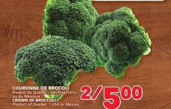 Marché Bonichoix Crown of broccoli offer