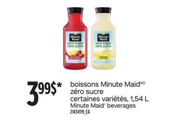 Provigo Boissons minute maid, 1,54 l offer