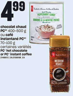 Provigo Chocolat chaud pc, 400-500 g ou café instantané pc, 70-100 g offer