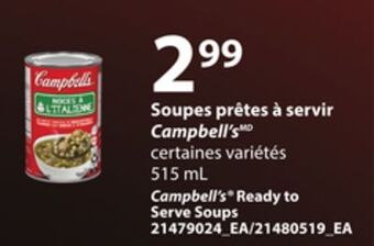 Provigo Soupes prêtes à servir campbell's, 515 ml offer