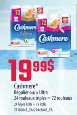 Provigo Cashmere , 24 rouleaux triples = 72 rouleaux offer