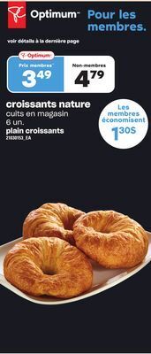 Provigo Croissants nature, 6 un offer