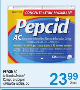 Uniprix Pepcid ac antiacide/antacid compr. à croquer/chewable tablets offer