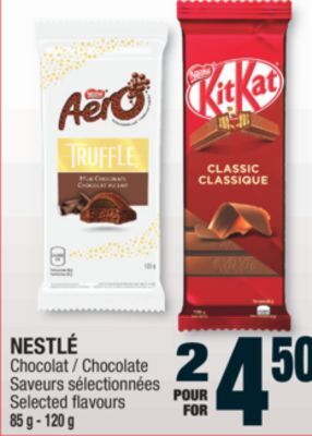 Jean Coutu Nestlé chocolate selected flavours offer