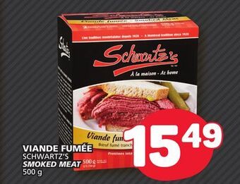 Marché Bonichoix Schwartz's smoked meat offer