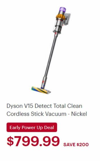 Best Buy Dyson V15 Detect Total Clean Cordless Stick Vacuum - Nickel offer