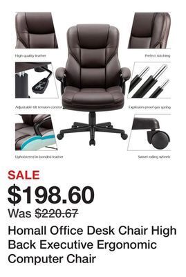 Bed Bath & Beyond Homall office desk chair high back executive ergonomic computer chair offer
