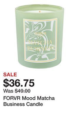 Sephora Forvr mood matcha business candle offer