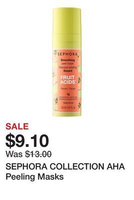 Sephora Sephora collection aha peeling masks offer