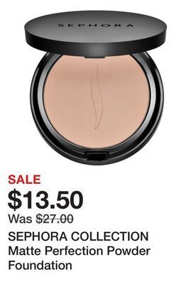 Sephora Sephora collection matte perfection powder foundation offer