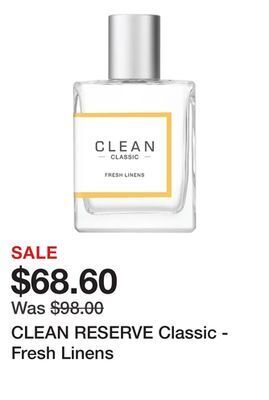 Sephora Clean reserve classic - fresh linens offer