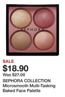 Sephora Sephora collection microsmooth multi-tasking baked face palette offer