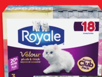 Walmart Royale 2- or 3-ply facial tissue offer