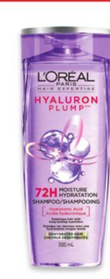 Walmart L'oréal paris hair expertise hyaluron plump shampoo or conditioner offer