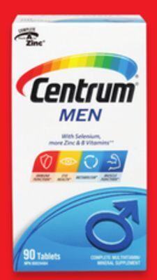Walmart Centrum men multivitamins offer