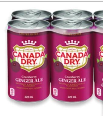 Walmart Canada dry cranberry ginger ale offer