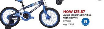 Toys R us Avigo slap shot 16 bike with helmet offer