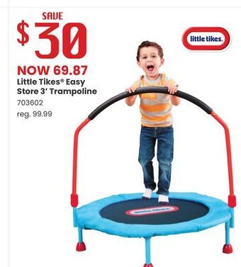 Toys R us Little tikes easy store 3' trampoline offer