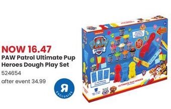 Toys R us Paw patrol ultimate pup heroes dough play set offer