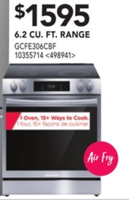 Lowe's Frigidaire gallery 6.2 cu. ft range offer