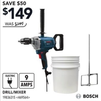 Lowe's Bosch drill/mixer offer