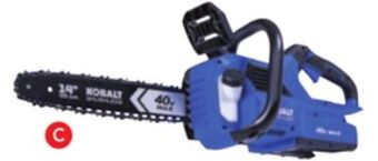 Lowe's Kobalt electric chain saw offer