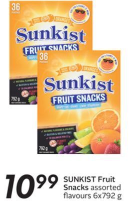 Sobeys Sunkist fruit snacks offer