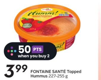 Sobeys Topped hummus offer