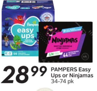 Sobeys Pampers easy ups or ninjamas offer