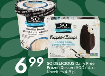 Sobeys Dairy free frozen dessert offer