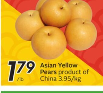 Sobeys Asian yellow pears offer