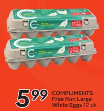 Sobeys Free run large white eggs offer