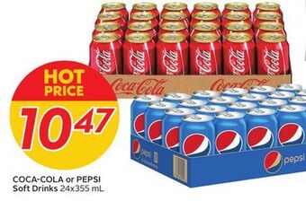 Sobeys Coca-cola or pepsi soft drinks offer