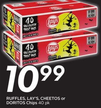 Sobeys Ruffles, lay's, cheetos or doritos chips offer