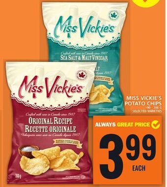 Food Basics Miss vickie's potato chips offer