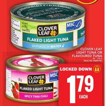 Food Basics Clover leaf light tuna or flavoured tuna offer
