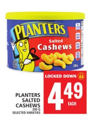 Food Basics Planters salted cashews offer