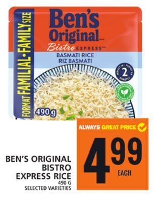 Food Basics Ben's original bistro express rice offer