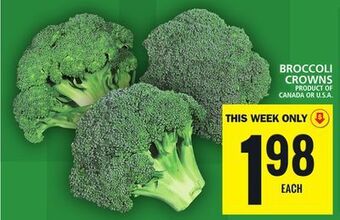Food Basics Broccoli crowns offer