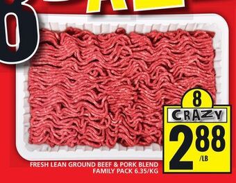 Food Basics Fresh lean ground beef & pork blend offer