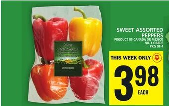Food Basics Sweet assorted peppers offer