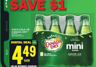 Food Basics Coca-cola or canada dry offer