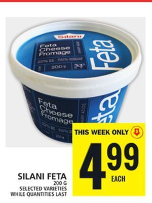 Food Basics Silani feta offer