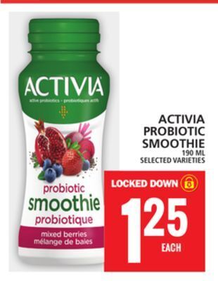 Food Basics Activia probiotic smoothie offer