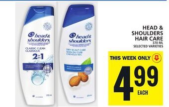 Food Basics Head & shoulders hair care offer