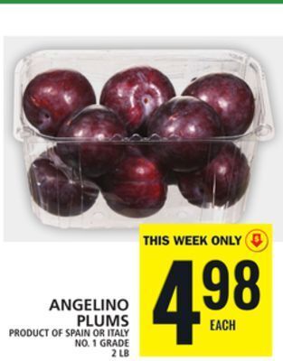 Food Basics Angelino plums offer